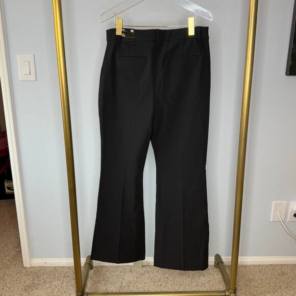 NWT Express Editor High Waisted Flare Trouser 10 Short - Picture 8 of 10